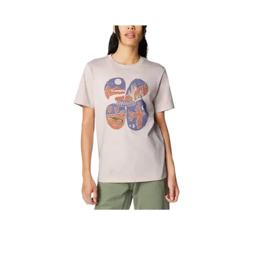 Конверс T Рубашка Женская Светло-Коричневая