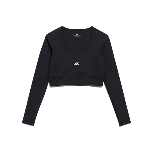 Balenciaga SS24 Без бретелей Топ Женский Черный