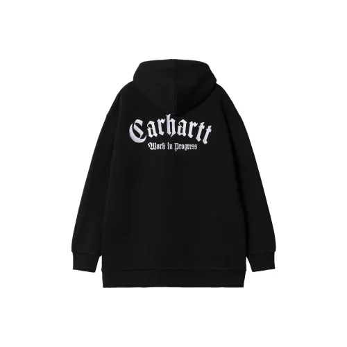 Carhartt WIP SS24 W' С капюшоном Onyx Script Sweat Толстовка Женская Черная
