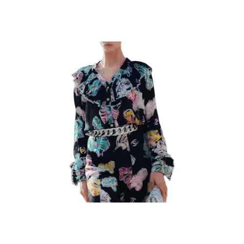 CHANEL SS25 Рубашка Женская Черная