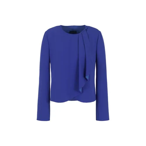 EMPORIO ARMANI SS24 Рубашка Женская Кобальтово-синий