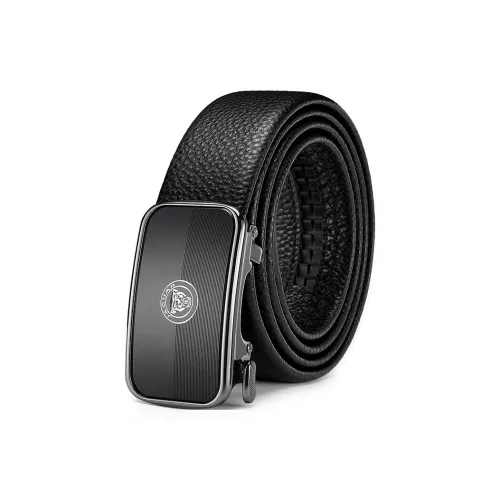 JAGUAR Ремни из коровьей кожи мужской черный 3,5 см