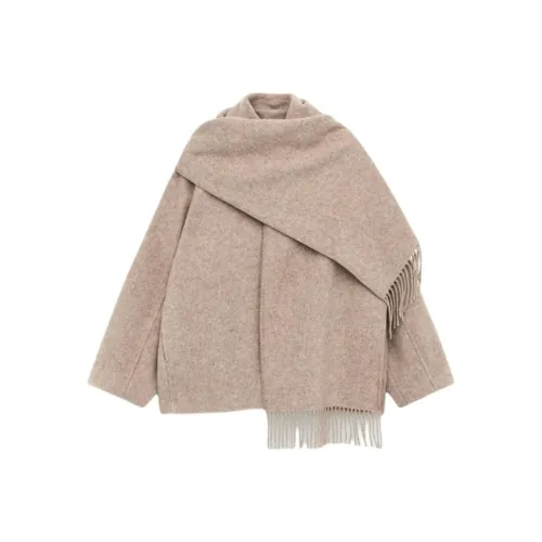 ARKET Куртки Пальто Женские Овсяный