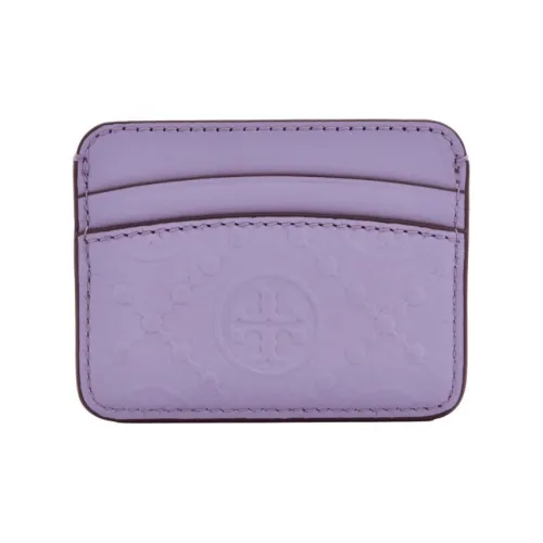 Tory Burch Тисненая кожа Картхолдер Женские Светло-фиолетовый
