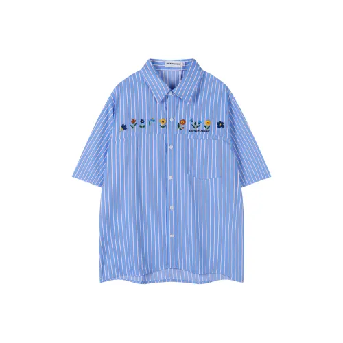 BEAR UNION Синие Унисекс Рубашки