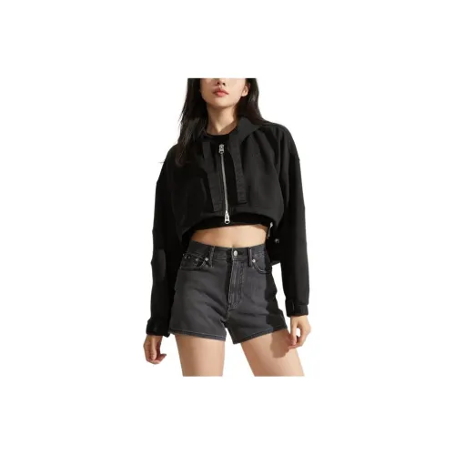 CALVIN KLEIN Толстовка Женская Космический Черный