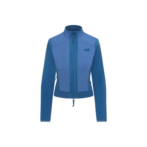 SKIMS FW24 Флис Lounge Облегающий Куртка Куртки Пальто Женские AZURE Небесно-голубой