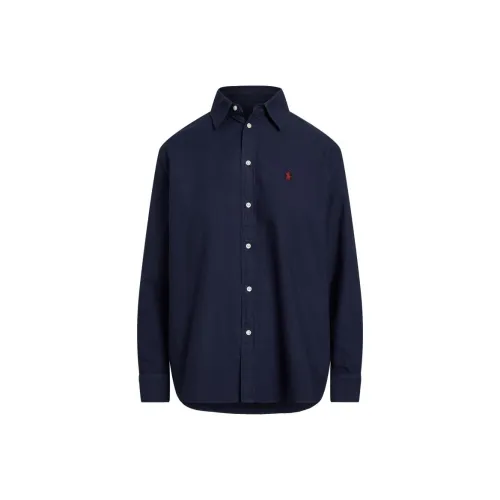 Polo Ralph Lauren Рубашка Женская Элегантная Темно-Синяя