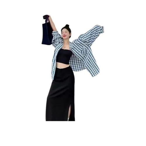 PLAY BUSH Синие Унисекс Рубашки