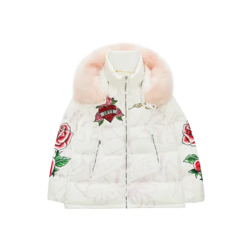 Ed Hardy Белый E1ODW016 Женские пуховики