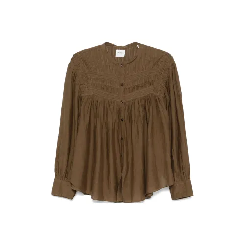 ISABEL MARANT ETOILE FW24 Рубашка Женская Хаки