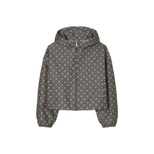 Tory Burch FW23 Куртки и Пальто Женские Морской Синий