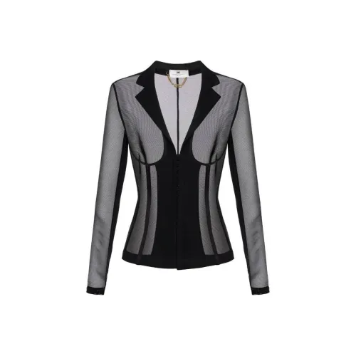 Elisabetta Franchi Куртки и Пальто Женские Черные