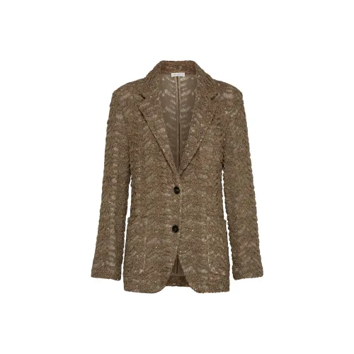 BRUNELLO CUCINELLI SS25 Куртки и Пальто Женские Светло-Коричневый