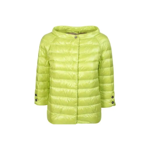 HERNO Зеленая Женская Пуховая Куртка