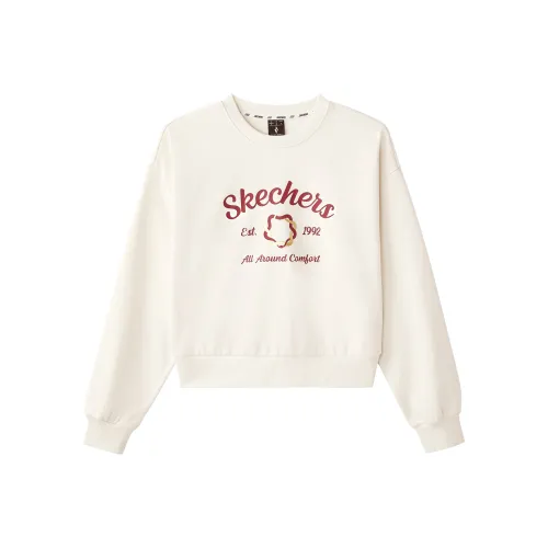 Skechers Свитшот Женский Pure White