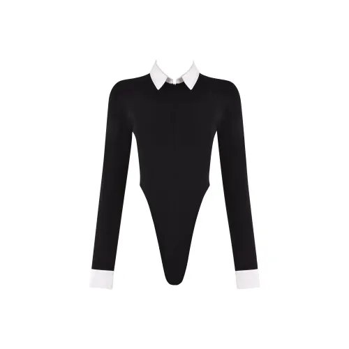 I.AM.GIA TARA Tuxedo Комбинезон BODYSUIT Женский Черный