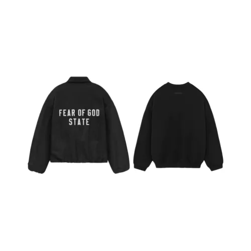 Fear Of God Essentials Повседневная Спортивная Одежда Унисекс Черный
