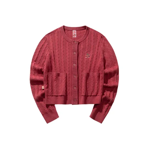 ANTA x KUAJIE LIANMINGKUAN Life Collection Трикотаж Женский Теплый ОСЕНЬ Красный