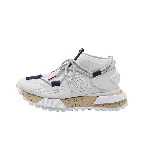 ELHANN.H Амортизаторы Slip-resistant Abrasion-resistant Низкий Топ Повседневная обувь Унисекс Белый