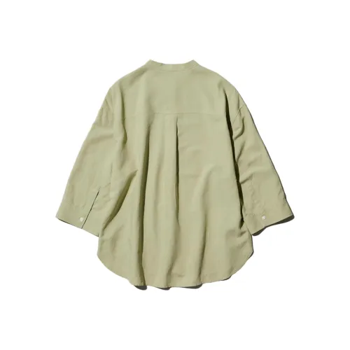 UNIQLO Рубашка Женская Изумрудно-Зеленая