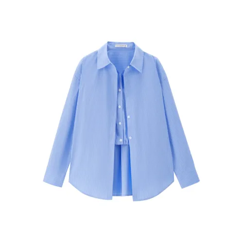 Giordano Рубашка Женская Небесно-Синий
