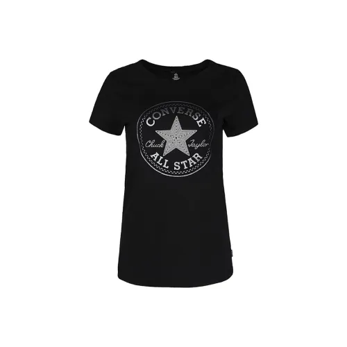 Конверс Черные Женские Футболки