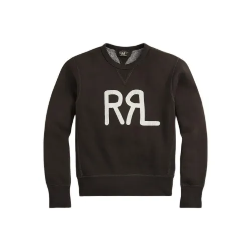 Double RL SS24 Свитшот Женский Выцветший Черный