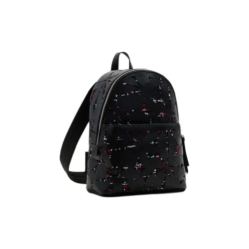 Desigual Полиуретан Рюкзак Маленький Женский Черный