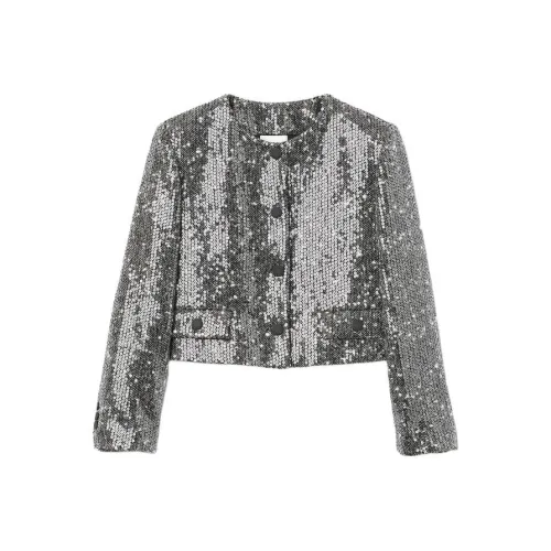 Sandro Куртки Пальто Женские Черный Белый