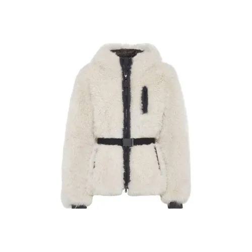 BRUNELLO CUCINELLI Куртки Пальто Женские Белые