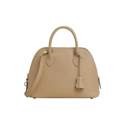 HERMES Bolide Evercolor Телячья кожа Сумка для боулинга Сумка на плечо Сумка Женская S2 Тренчкот Бежевый