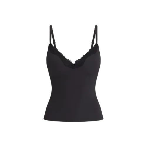 SKIMS FW24 Подходит всем Кружево PUSH Вверх Майка с бретелями Женская Оникс Оникс