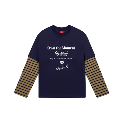 Checkitout Свитшот Унисекс Темно-синий Чайный Коричневый