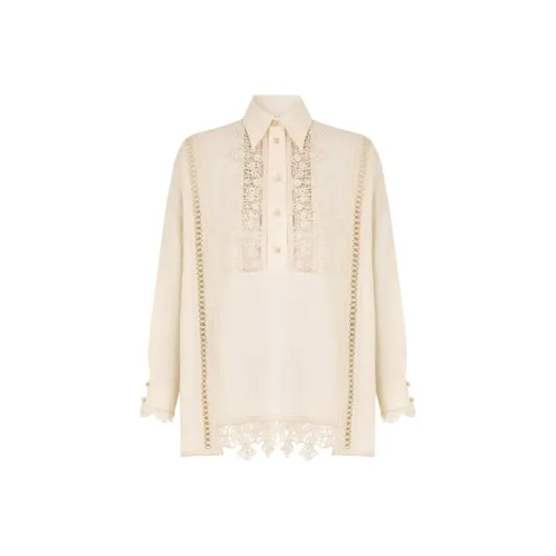 Zimmermann SS25 Рубашка Женская Кремовая