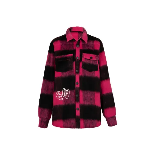 Richie Macie Рубашка Куртка Женская Розовая Красная