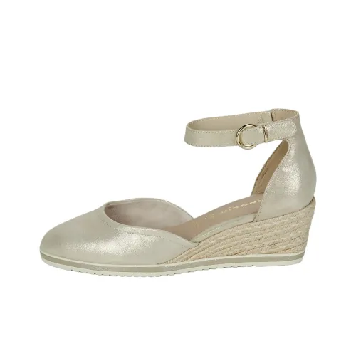 Tamaris Клин-каблук Высокие каблуки 6 см Женские Золотые