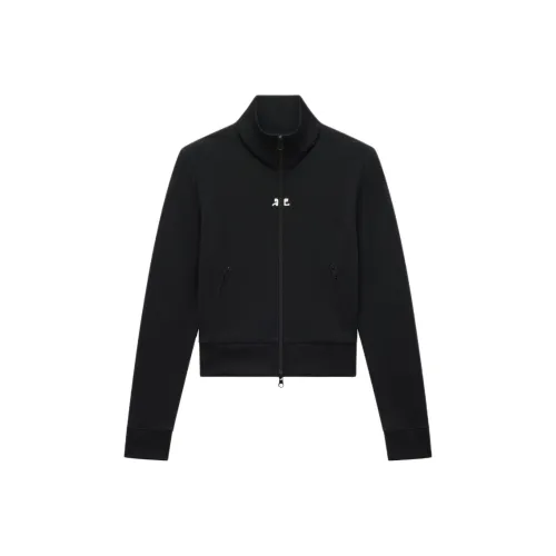 COURREGES SS24 INTERLOCK Трексовая куртка Куртки и пальто Женская Черная