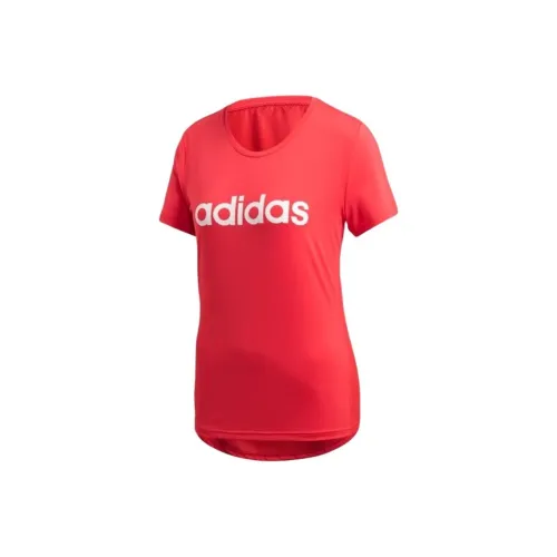 Adidas T-Shirt Женская Неоново-Красная