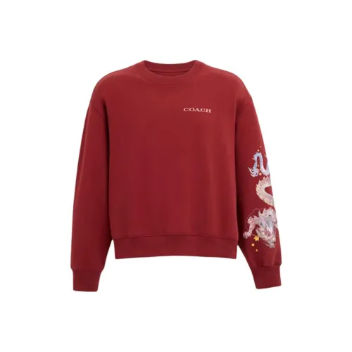 COACH FW23 Толстовка Женская Красная