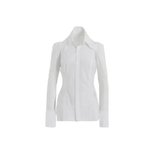 Yohji Yamamoto Экрю Женские Рубашки