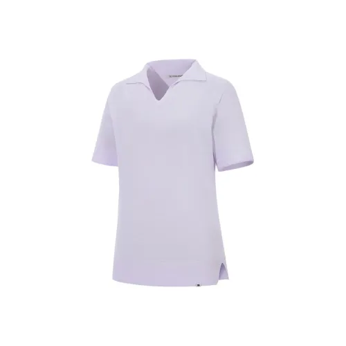 KOLON SPORT Поло Женское Светло-фиолетовое