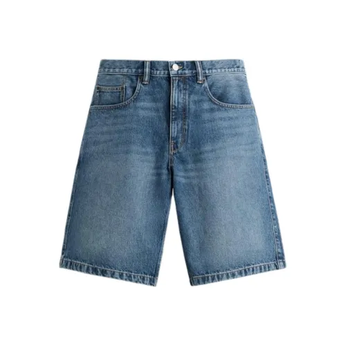 ZARA Джинсовые шорты среднего синего цвета для мужчин