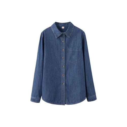 DonnaZilan Синие Женские Рубашки