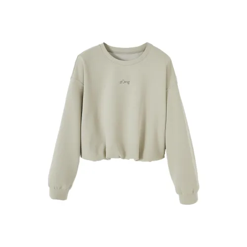 XIANGYING Свитшот Женский Шалфей Зеленый