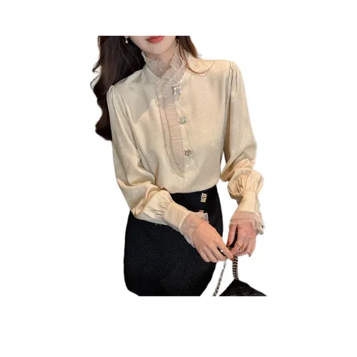 Wbwq Хаки Женские Рубашки