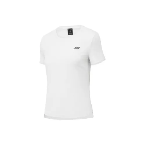 Skechers Comfortable Sports Collection GODRI SS25 T-Shirt Женская Bright White 0019