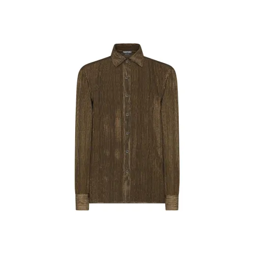 TOM FORD SS24 Рубашка Женская Золотая