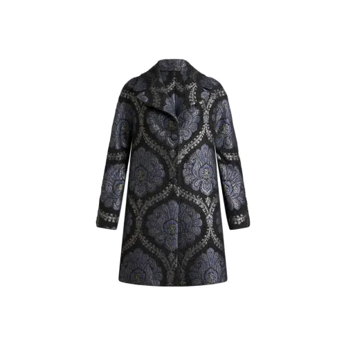 ETRO Темно-синие Женские Куртки