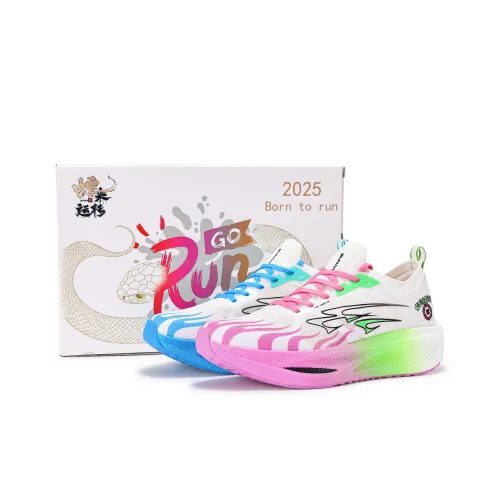 SUNAITU Беговые кроссовки Низкий топ Розовый Синий микс Унисекс